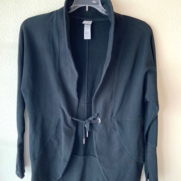 LIKE NEW! Champion Cardigan Sweatshirt Black Size Medium - Picture 1 of 5